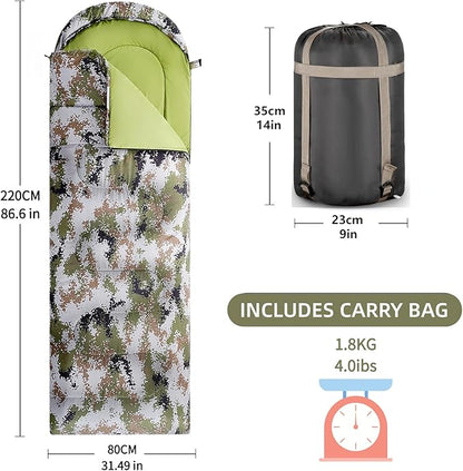 Sleeping Bags for Adults, Teens & Kids - Use for 3-4 Seasons, Warm & Cold Weather - Lightweight,Waterproof, Use for Backpacking, Hiking and Camping