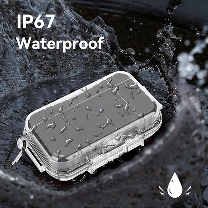 Dry Box Outdoor Waterproof Airtight Storage Case Hard Shell Wet Dry Box Carry Box Tackle Organization for Camping, Fishing