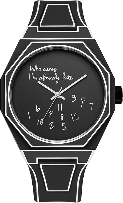 GORBEN Creative Sketch Watch Sports Fashion Quartz Minimalist Black and White Anime Series Watch