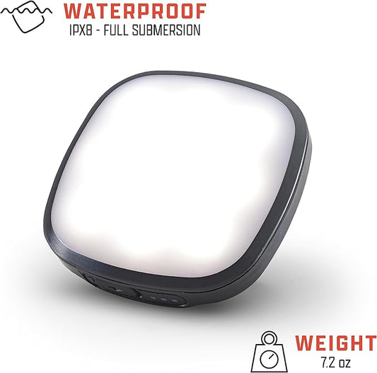 AMPEX Camping Light Rechargeable 300 Lumen White Light with Red Mode - Lock Out Switch - 200 Hour Runtime with USB-C Charging Camping Must Haves