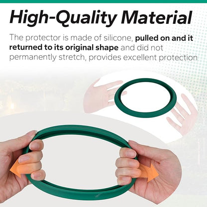 Camping Kerosene Lamp Silicone Base Protector Suitable for Coleman Lanterns Models 220.228.236.237.252,639 - Protects Against Scratches and Enhances Stability (Green)