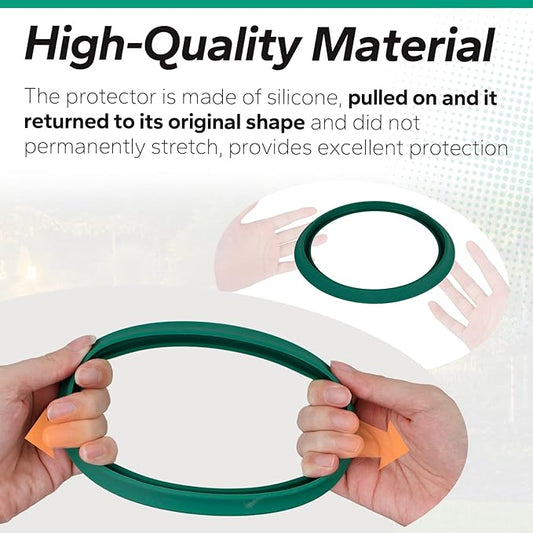 Camping Kerosene Lamp Silicone Base Protector Suitable for Coleman Lanterns Models 220.228.236.237.252,639 - Protects Against Scratches and Enhances Stability (Green)