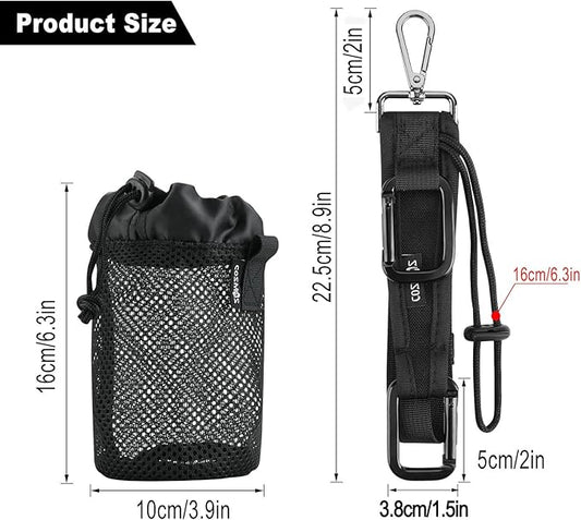 Cosmos Baseball Softball Gear Hanger, 4 in 1 Multifunctional Dugout Organizer Hanging Buckle Fence Hooks Bag for Hold Baseball Balls, Bats, Gloves and Helmets, Water Bottle Holder Sport Accessories