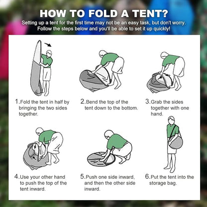 Portable Camping Toilet with Pop-Up Privacy Tent,Outdoor Portable Folding Toilet Potty for Adults,Outdoor Camping Shower Tents Changing Room Emergency Toilet Tent Kit with Carry Bag