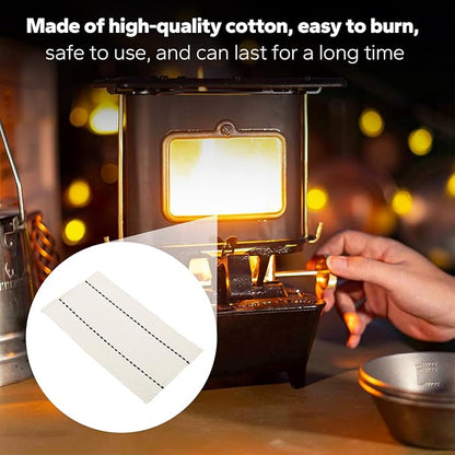 Oil Lamp Wicks for Thous Winds Camping Oil Lantern,2-Pack Cotton Oil Lamp Stove Replacement Wicks Compatible with Oil Lamps and Kerosene Lamps