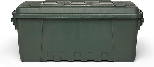Plano Sportsman Trunk, OD Green, Medium, Lockable Storage Box, Airline Approved Sportsman Trunk, Hunting Gear and Ammunition Bin, Heavy-Duty Containers for Camping, 68-Quart