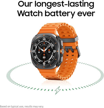 Samsung Galaxy Watch Ultra (2025) 47mm LTE Smartwatch, Titanium Casing, Advanced Sleep Coaching, Running Coach, Energy Score, Heart Rate Tracking, GPS, Titanium Gray [US Version, 2 Yr Warranty]