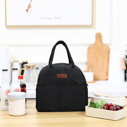 Insulated Lunch Bag for Women Men, Lunch Containers Reusable High Capacity Lunch Tote Bags for for Work Picnic(Black)