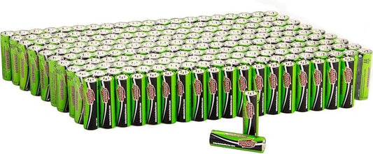 Interstate Batteries AA Alkaline Battery (200 Pack) All-Purpose 1.5V High Performance Battery - Workaholic (DRY7001)