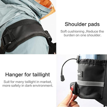 Rhinowalk Bike Bag Bike Trunk Bag Bike Pannier Bag,(for Bicycle Cargo Rack Saddle Bag Shoulder Bag Laptop Pannier Rack Bicycle Bag Professional Cycling Accessories)