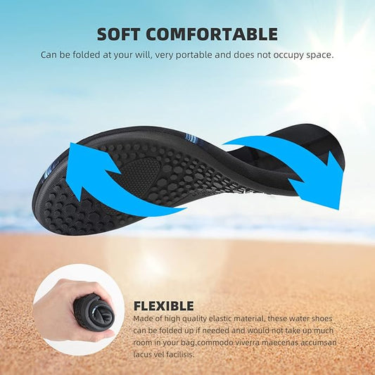 Water Shoes for Women Men Quick-Dry Aqua Socks Swim Beach Barefoot Yoga Exercise Wear Sport Accessories Pool Camping Must Haves Adult Youth Size