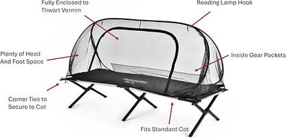 Wicked Cool MosquitOasis Pop-Up Mosquito Net Tent for Summer Camps and Camping