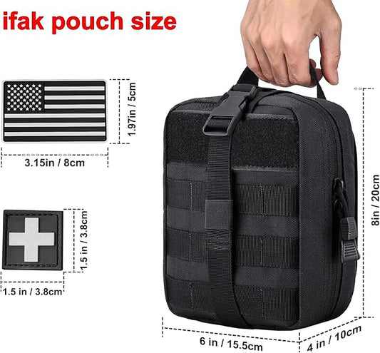 Molle First Aid Pouch Empty Medical Bag IFAK Tactical Rip-Away Pouches Small Bug Out Bags Trauma Medic Bag