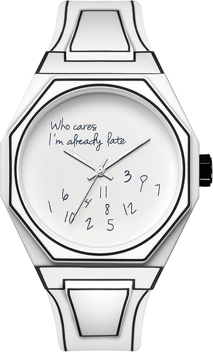 GORBEN Creative Sketch Watch Sports Fashion Quartz Minimalist Black and White Anime Series Watch
