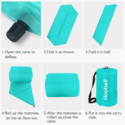 Playard Mattress, Compatible with Regalo My Play Play Yard, Self Inflatable Comfortable with Carry Case - Blue
