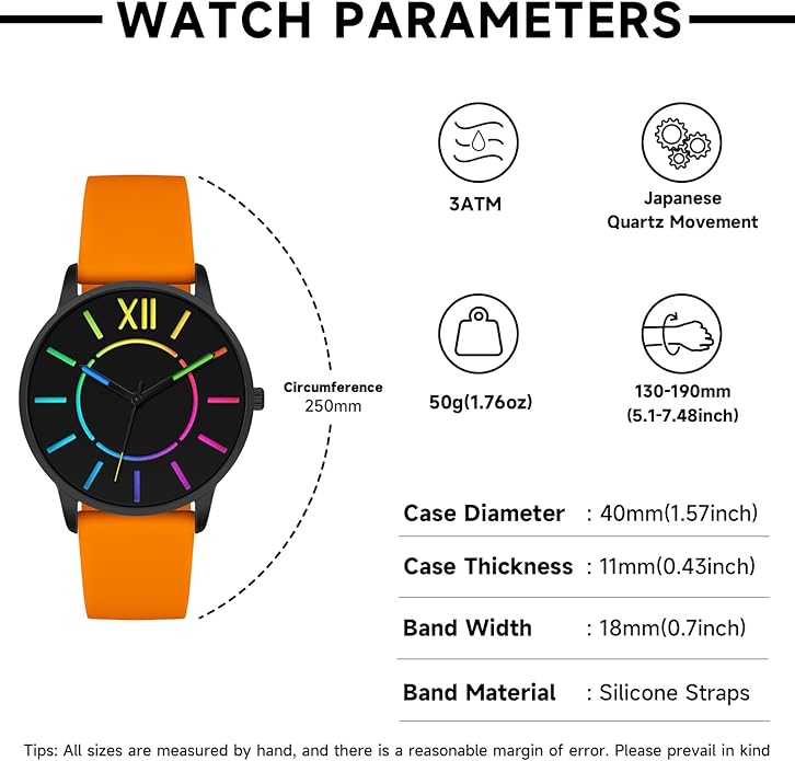 Bisley Unisex Watch Easy to Read Waterproof Silicone Strap Watch