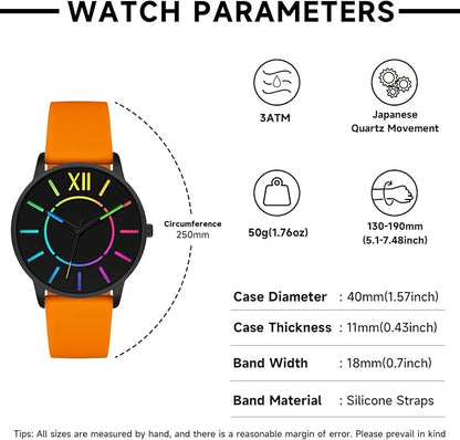 Bisley Unisex Watch Easy to Read Waterproof Silicone Strap Watch