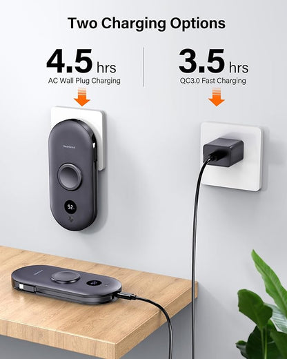 Portable Charger for Samsung Watch 8 Classic/8/Ultra/7, 10000mAh Power Bank with Built-in Cables & Wall Plug, 302S Travel Battery Pack Compatible with iPhone, Samsung, and More