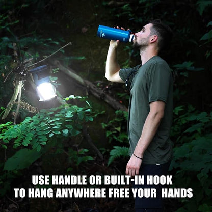 LED Camping Lantern Battery Powered 1500 Lumen COB Camping Light 4*D Batteries(Included) Perfect for Camp Hiking Emergency Kit