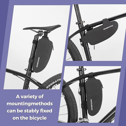 ROCKBROS Bike Top Tube Bag Bicycle Front Frame Bag Waterproof Bike Pouch Pack Bike Phone Bag Cycling Accessories Pouch for Mountain Road Bike Large