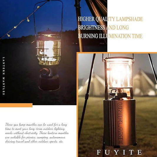 22 Pcs Propane Lantern Mantles, U Shape Mantles for Propane Lantern Gas Lamp Mantles Gas Lantern Mantles Gas Lantern Covers Mantles for Outdoor Camping Lantern