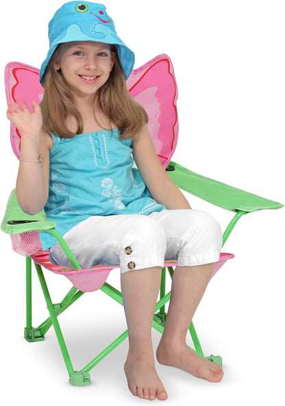 Melissa & Doug Bella Butterfly Child's Outdoor Chair (Frustration-Free Packaging)