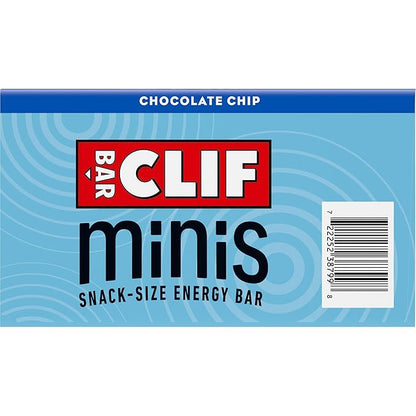 CLIF BAR Minis - Chocolate Chip - Made with Organic Oats - 4g Protein - Non-GMO - Plant Based - Snack-Size Energy Bars - 0.99 oz. (20 Pack)