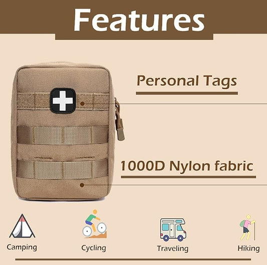 First Aid Pouch EMT IFAK Medical Pouchs, Tactical MOLLE Utility Pouch
