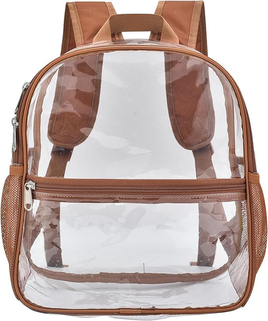 USPECLARE Clear Backpack for Stadium Approved 12×6×12, Water proof Clear Bag for Stadium Events and Concert Work Sport Event