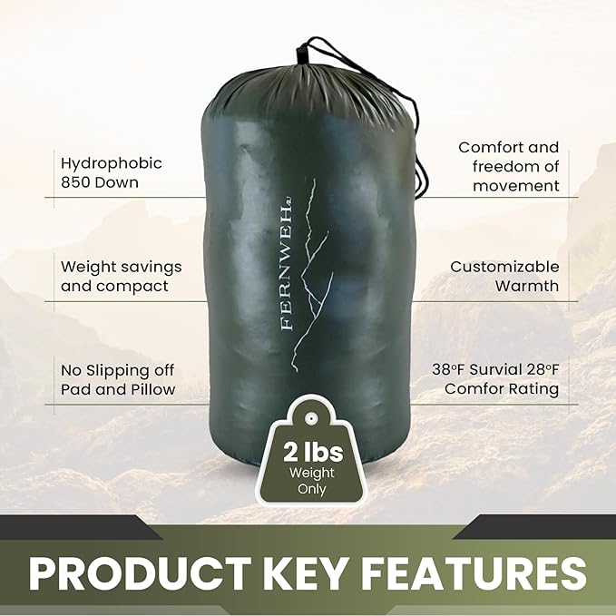Ultralight Sleeping Bag Top Quilt 850 Down Ultralight Backpacking Camping Blanket
