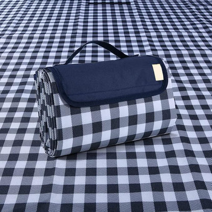 K Y KANGYUN Outdoor Picnic Blankets, Extra Large Beach Blanket, Foldable Lightweight Waterproof Sand Mat, Picnic Blanket 80" x 60" for Beach Camping Hiking Park Patio (Dark Blue, 80x60 inch)