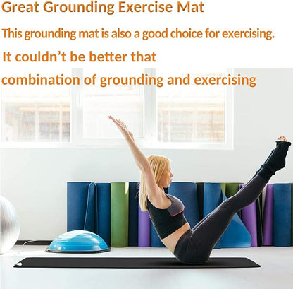 Grounding Mat for Improving Sleep, Grounding Pad for Health, Grounding Bed Mat with Grounding Cord for Better Working (11.6 * 27inch)