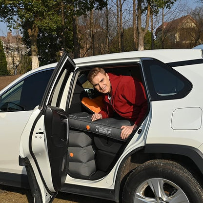 SHORTENED LENGTH - Unbeatable Durability SUV Air Mattress for Car Camping, Durable Extra Thick 300D Oxford Fabric, Quick Easy Set-Up w/Electric Pump, Car Bed Mattress with Base Extenders 180 cm