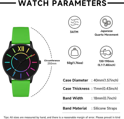 Bisley Unisex Watch Easy to Read Waterproof Silicone Strap Watch