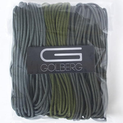 GOLBERG 750lb Paracord/Parachute Cord – Mil-Spec Type IV 750 lb Tensile Strength – Mil-C-5040-H – 100% Nylon
