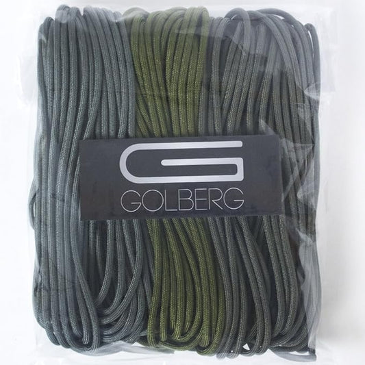 GOLBERG 750lb Paracord/Parachute Cord – Mil-Spec Type IV 750 lb Tensile Strength – Mil-C-5040-H – 100% Nylon