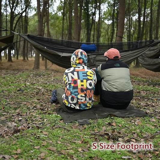 Onewind Small Footprint, 4000mm Waterproof Rate PU Coating, 47" * 27" Ultralight Camping Ground Sheet with Carry Bag for Backpacking, Camping, Picnic, Mat