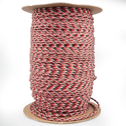 Paracord Planet Holiday Colors 550 Paracord – Great for DIY, Bracelets, and Lanyards – Ugly Sweater (250 Feet)