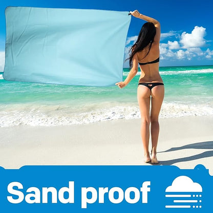 HOEAAS 2 Pack Microfiber Camping Towels, Quick Dry Towel, Super Absorbent Ultra Compact Travel Towel Soft Lightweight Sports Towel for Sweat Fast Drying Towels for Pool,Gym,Hiking,Backpacking,Fitness