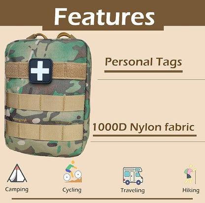 First Aid Pouch EMT IFAK Medical Pouchs, Tactical MOLLE Utility Pouch