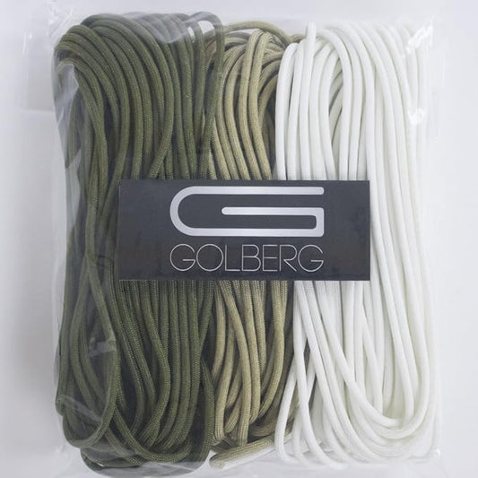GOLBERG 750lb Paracord/Parachute Cord – Mil-Spec Type IV 750 lb Tensile Strength – Mil-C-5040-H – 100% Nylon