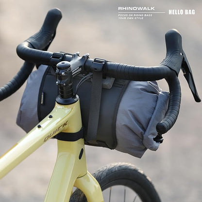 Rhinowalk Bike Handlebar Harness Mounts System Bicycle Handlebar Rolls for Bikepacking