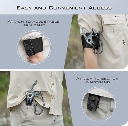 KastKing Micro Gila Fishing Pliers, Integrated Finger Hole, Aircraft Grade Aluminum, Fishing Tools, Saltwater Resistant Fishing Gear, Tungsten Carbide Cutters, Charcoal