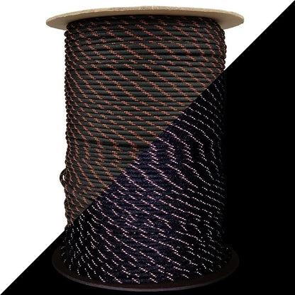 Reflective 550lb Paracord – 7 Strand Type III Nylon Parachute Cord for Hiking, Camping, and Fishing – 30+ Colors and 6 Length Options