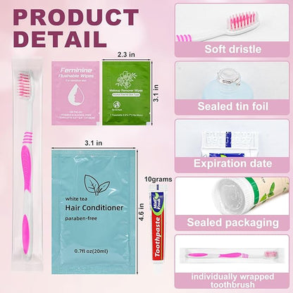 Bulk Hygiene Kits Care Package for Homeless,Basic Toiletry Kits Travel Toothbrush and Toothpaste Set for Homeless Hotel, Home, Camping, Travel, Charity (20)