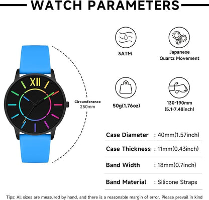 Bisley Unisex Watch Easy to Read Waterproof Silicone Strap Watch