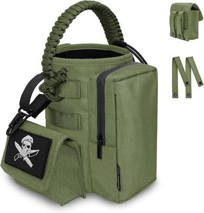 Water Bottle Holder Bag with Molle Strap - Water Bottle Carrier Pouch for Walking, Gym, Camping, Fishing, Hunting 32oz, 64oz, 128oz One Gallon Tactical Carrier Holder
