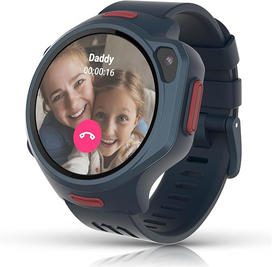 myFirst Fone R2 Kids Smartwatch with eSIM Video Calls Messaging Real-Time GPS Tracking SOS Button Safety Alerts Music Player Ages 5-12, for USA & Canada Gift for Boys & Girls (Mixed Berries)