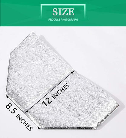 Reusable Insulated Thermal Bags 13" X 8.5" X 12" Foil Insulated Bag Liner Pack of 4 Thermal Box Liners for Lunch Box Shopping Bag Insulation Lining Waterproof Insulation Package