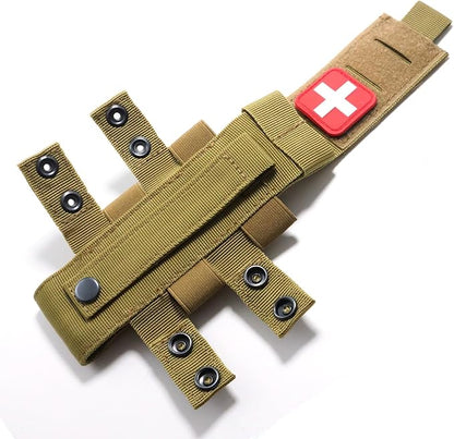 Laser Cut Molle Tourniquet Holder Pouch Tactical First Aid Kit Trauma Medical Shear Pouch Pen&Flashlight Holder IFAK TP Duty Belt Loop